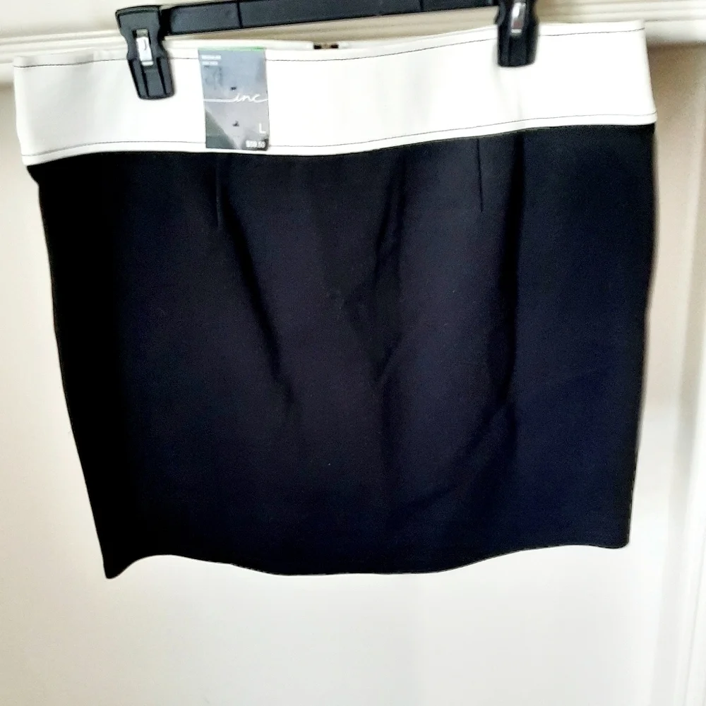 INC COLOR BLOCK SKIRT - Picture 6 of 11